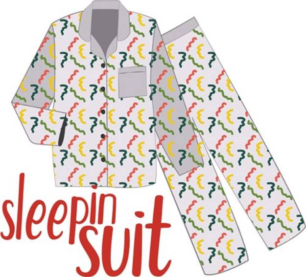 Picture of Sleepin Suit SVG File