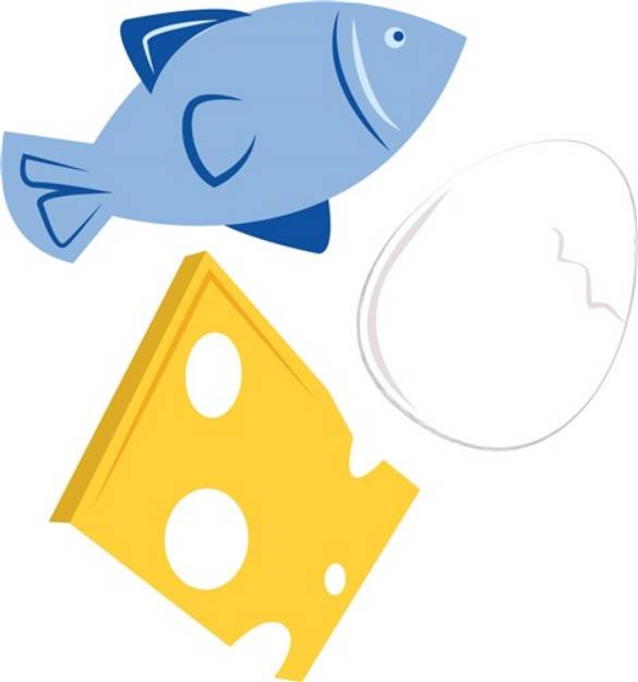 Picture of Fish Egg Cheese SVG File