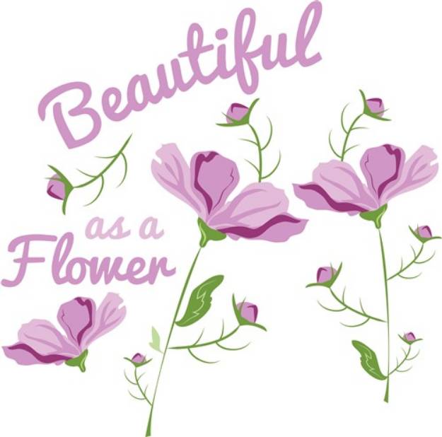 Picture of Beautiful Flower SVG File