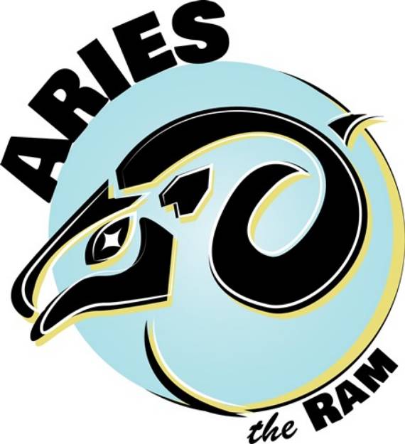 Picture of Aries The Ram SVG File