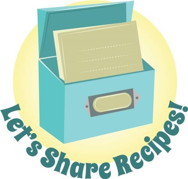 Picture of Share Recipes SVG File