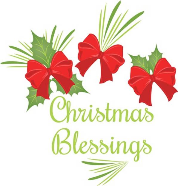 Picture of Christmas Blessings SVG File