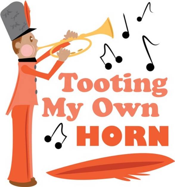 Picture of Tooting My Horn SVG File