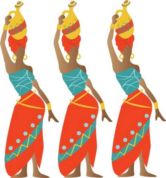 Picture of African Women SVG File