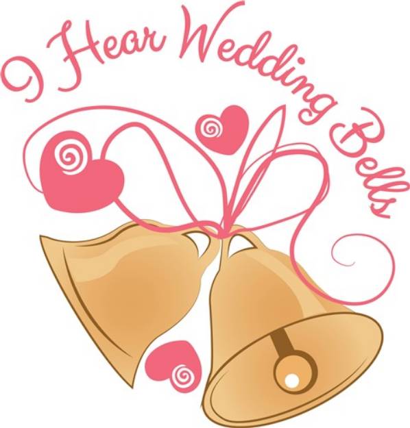 Picture of Hear Wedding Bells SVG File