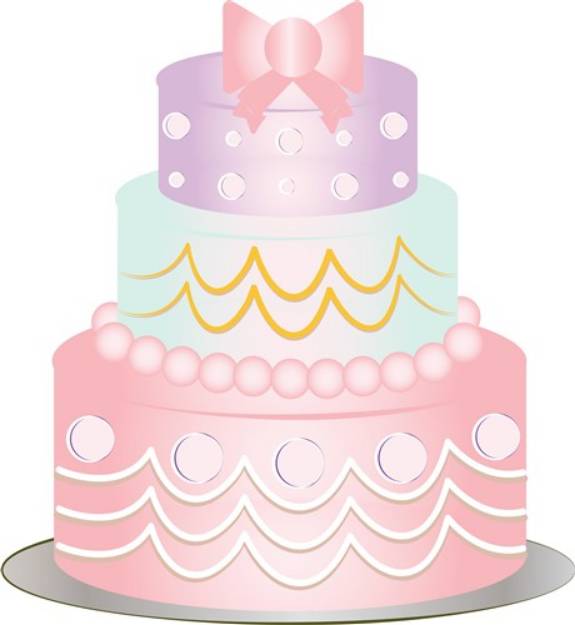 Picture of Wedding Cake SVG File