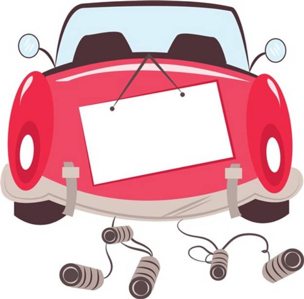 Picture of Wedding Car SVG File