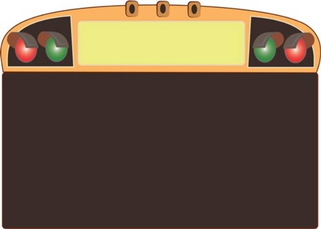 Picture of Bus Blackboard SVG File