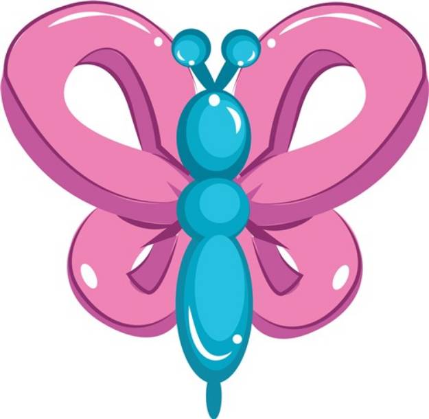Picture of Balloon Butterfly SVG File