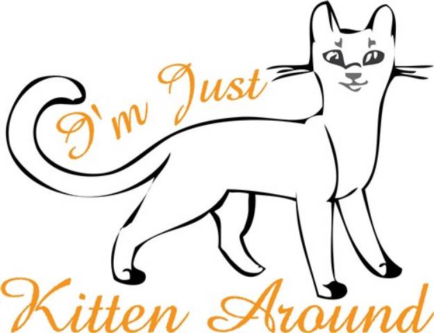 Picture of Kitten Around SVG File