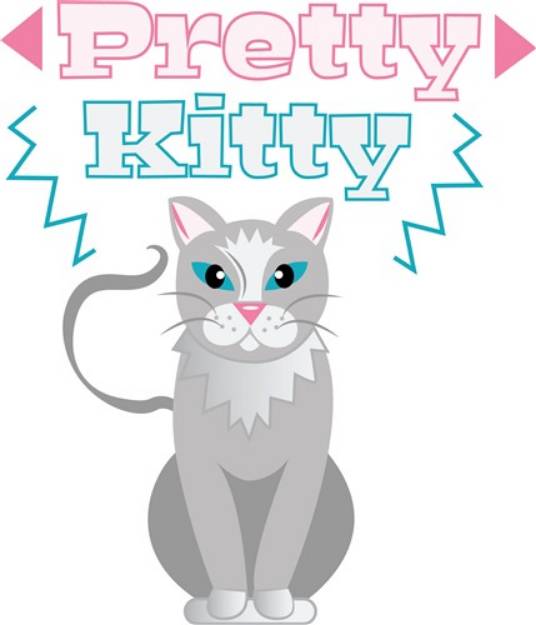 Picture of Pretty Kitty SVG File