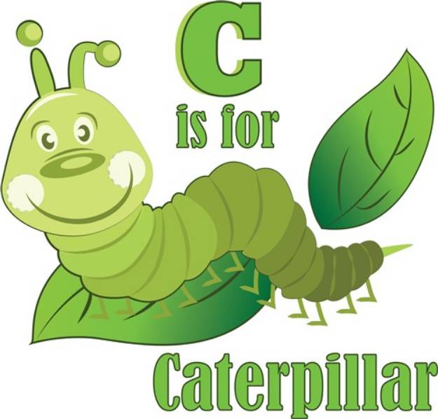 Picture of C For Caterpillar SVG File