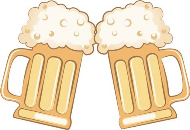 Picture of Beer Mugs SVG File