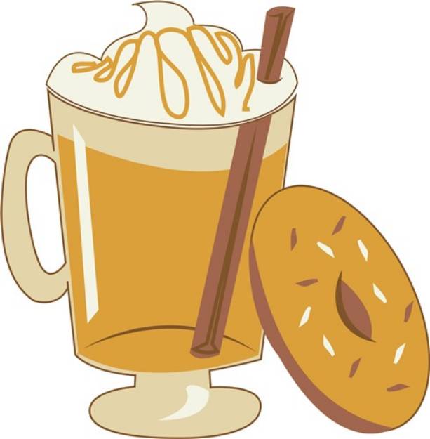 Picture of Cider & Donut SVG File