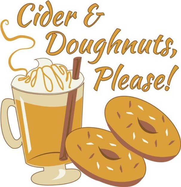 Picture of Cider & Doughnut SVG File