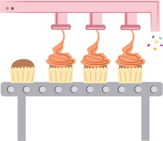 Picture of Cupcake Factory SVG File