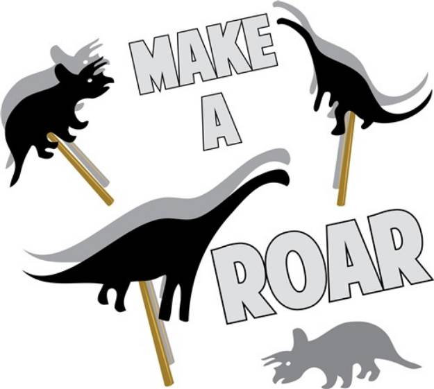 Picture of Make A Roar SVG File
