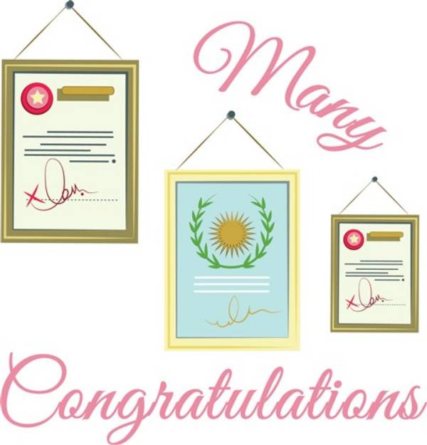 Picture of Many Congratulations SVG File