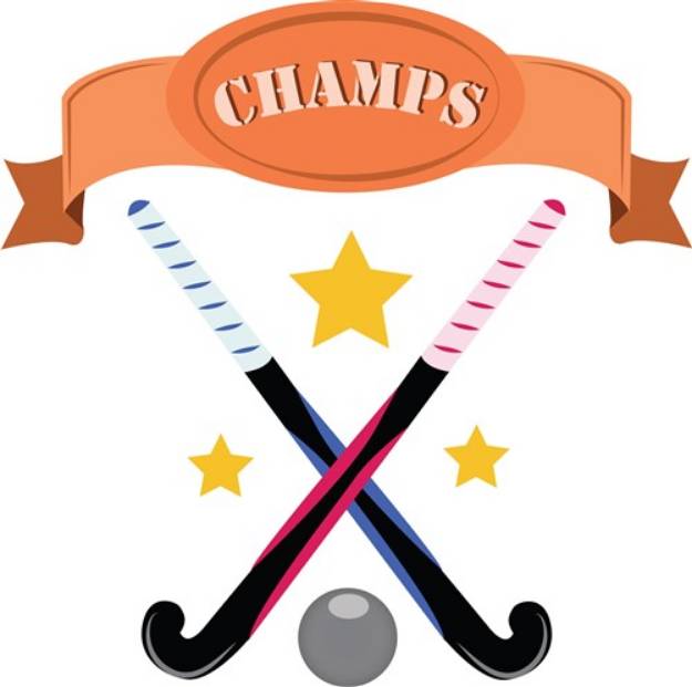 Picture of Hockey Champs SVG File