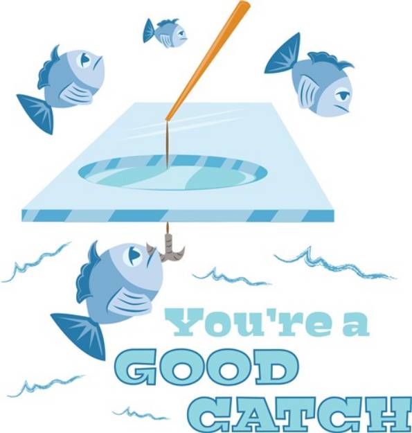 Picture of Good Catch SVG File