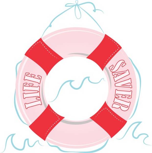Picture of Life Saver SVG File
