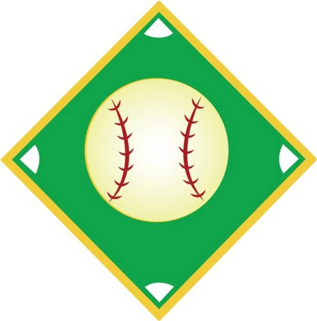 Picture of Baseball Diamond SVG File