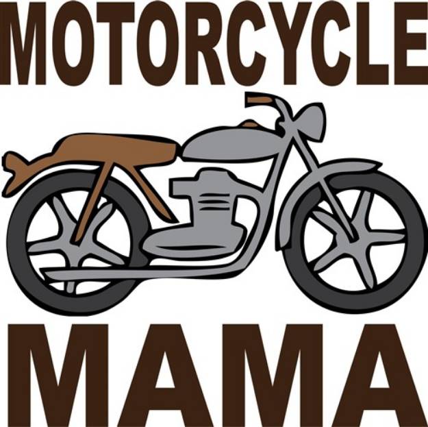 Picture of Motorcycle Mama SVG File