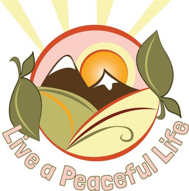 Picture of Peaceful Life SVG File