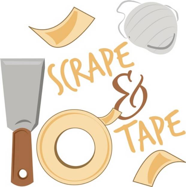 Picture of Scrape & Tape SVG File