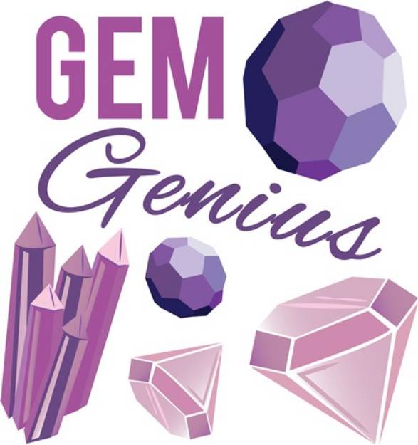 Picture of Gem Genius SVG File