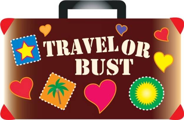 Picture of Travel Or Bust SVG File