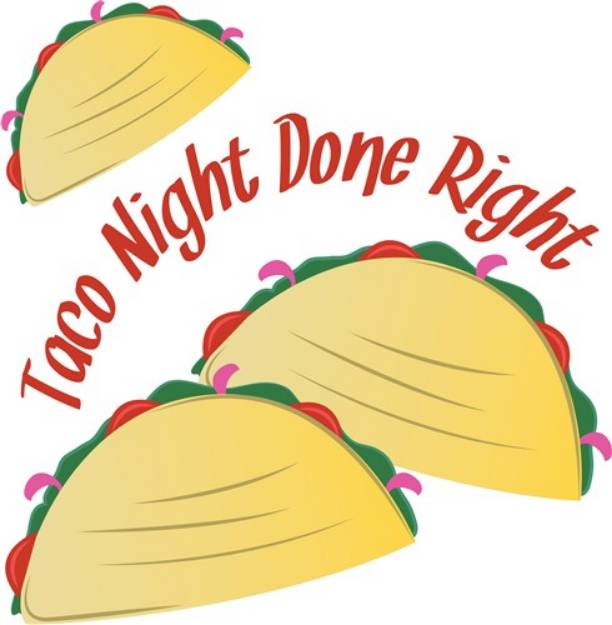 Picture of Taco Night SVG File