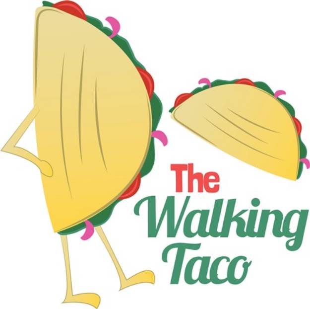 Picture of Walking Taco SVG File