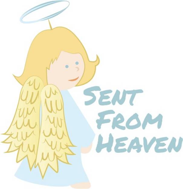 Picture of Sent From Heaven SVG File
