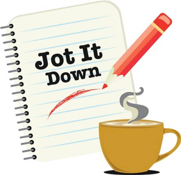 Picture of Jot It Down SVG File