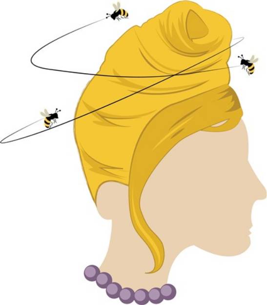 Picture of Beehive Hair SVG File