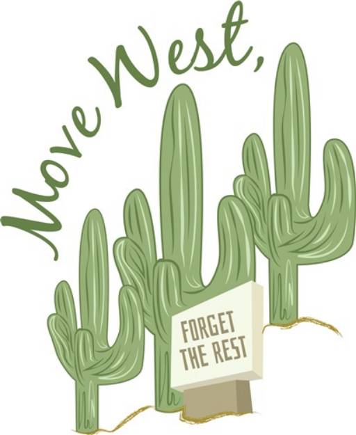 Picture of Move West SVG File