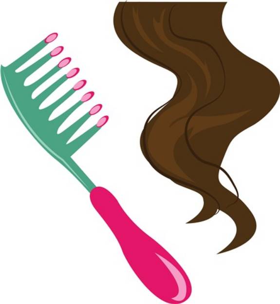 Picture of Hair Comb SVG File