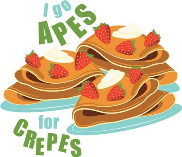 Picture of Apes For Crepes SVG File
