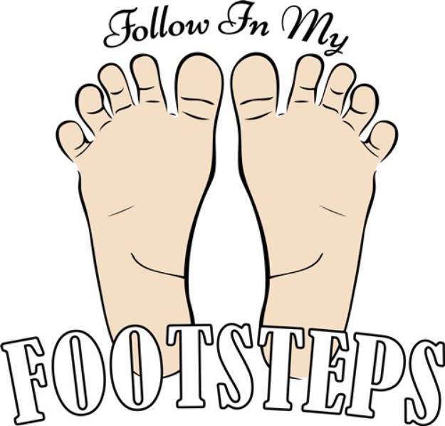 Picture of My Footsteps SVG File