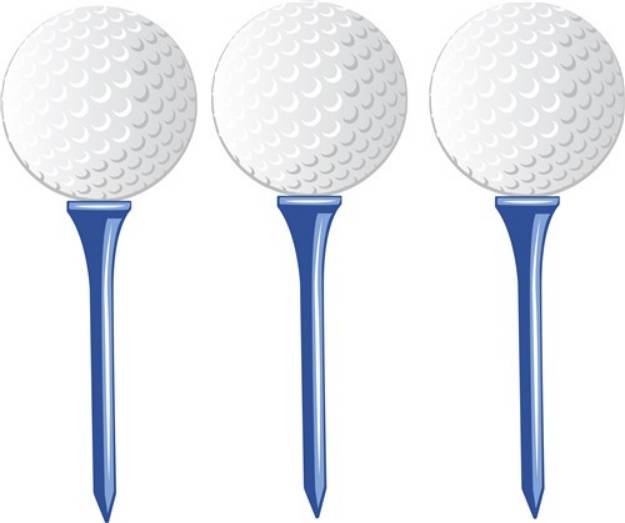 Picture of Golf Tees SVG File