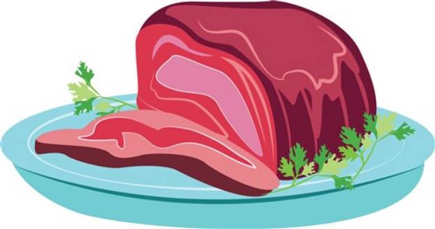 Picture of Ham Dinner SVG File