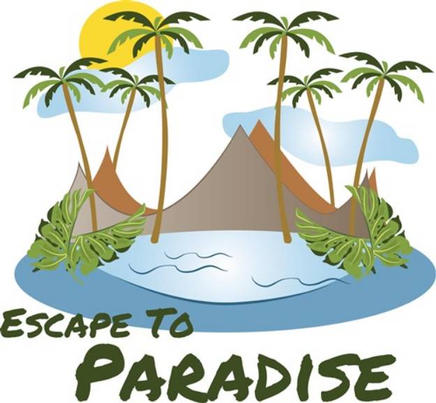 Picture of Escape To Paradise SVG File