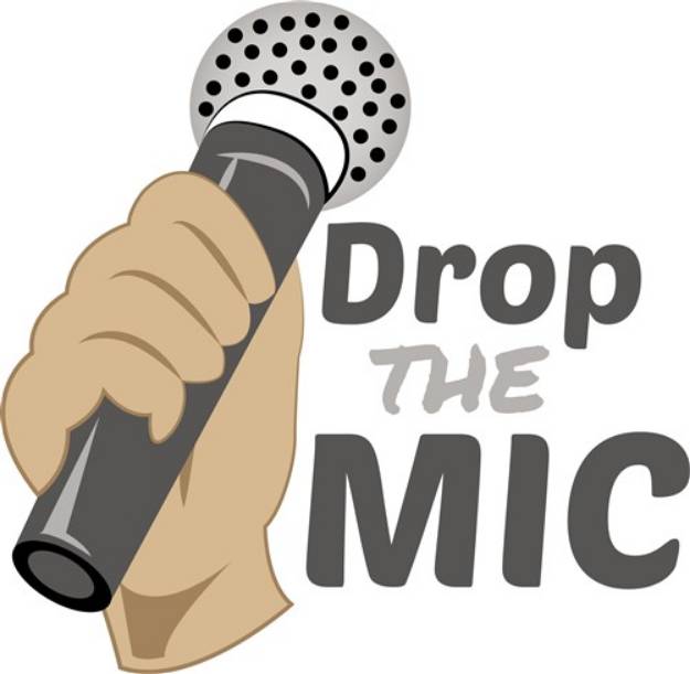 Picture of Drop The Mic SVG File