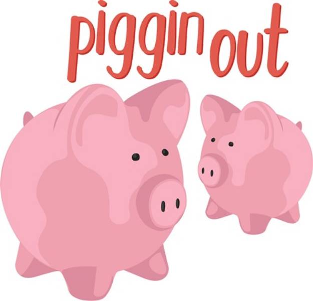 Picture of Piggin Out SVG File