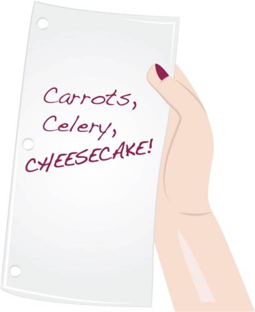 Picture of Food List SVG File