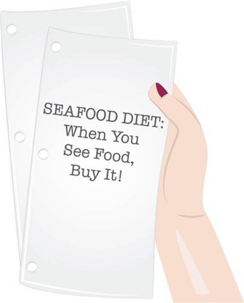 Picture of Seafood Diet SVG File