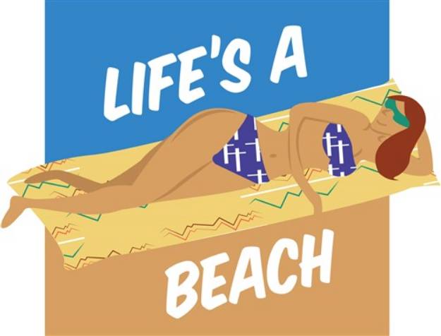Picture of Lifes A Beach SVG File