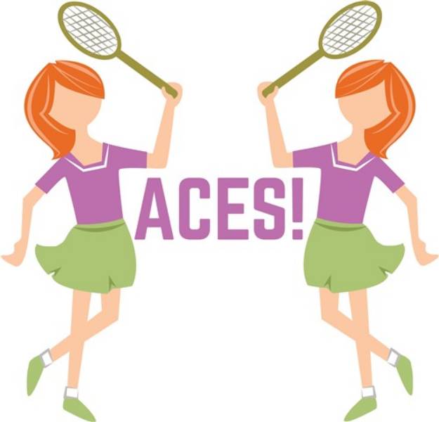 Picture of Tennis Aces SVG File