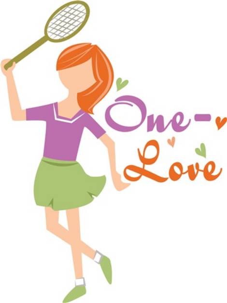 Picture of One Love SVG File